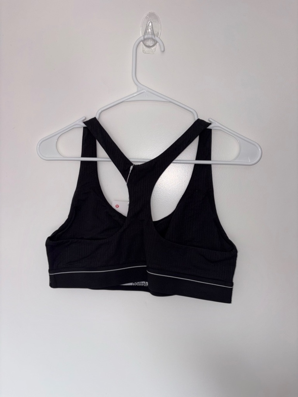 Lemon Black Ribbed Racerback Sports Bra - Picture 5 of 5